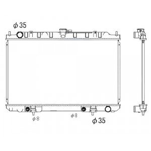 Радиатор AS00047875 на NISSAN MAXIMA QX (A33) 2000-2006