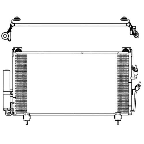 Радіатор кондиціонера. AS00047705 на MITSUBISHI OUTLANDER I 2003-2009