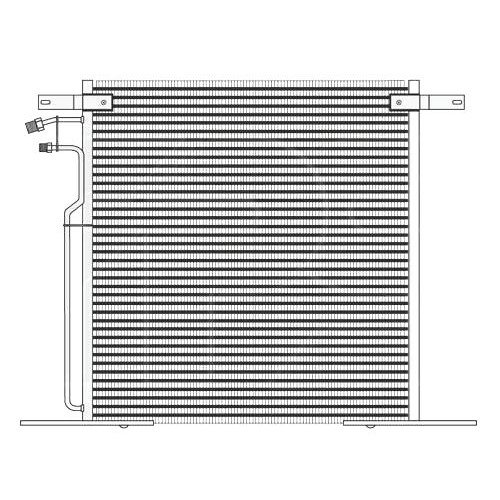 Радіатор кондиціонера AS00047589 на MERCEDES VITO / V-CLASS 1996-2002