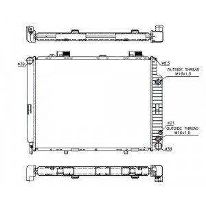 Радиатор AS00047577 на MERCEDES 210 (E-CLASS) 1995-1999