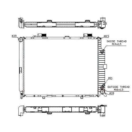 Радіатор AS00063983 на MERCEDES 210 (E-CLASS) 1999-2002