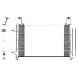 Радіатор кондиціонера AS07342037 на CHEVROLET SPARK (M300) 2010-2015