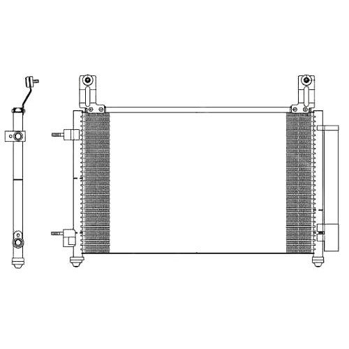 Радіатор кондиціонера AS07342037 на CHEVROLET SPARK (M300) 2010-2015