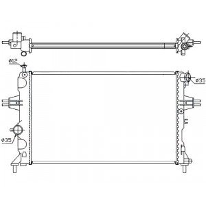 Радіатор AS07329920 на OPEL ASTRA G 1998-2009