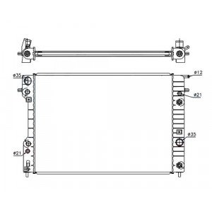 Радіатор AS07316274 на OPEL OMEGA B 1999-2003