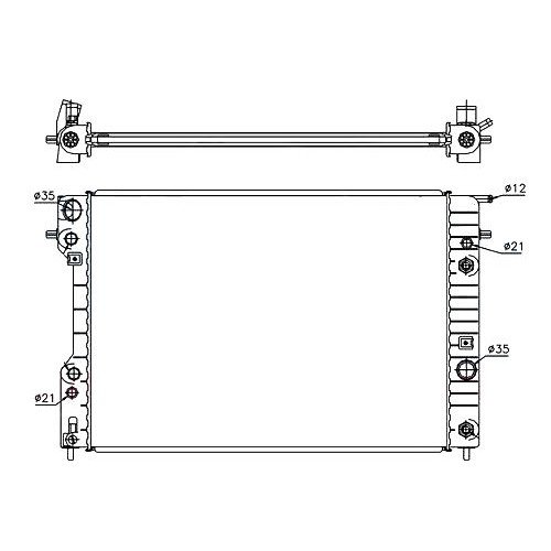 Радіатор AS07316274 на OPEL OMEGA B 1999-2003