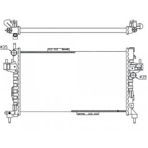 Радиатор AS00064136 на OPEL CORSA C 2004-2007