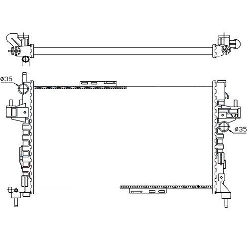 Радиатор AS00064136 на OPEL CORSA C 2004-2007