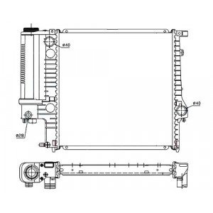 Радиатор AS00063305 на BMW 5 (E34) 1988-1997