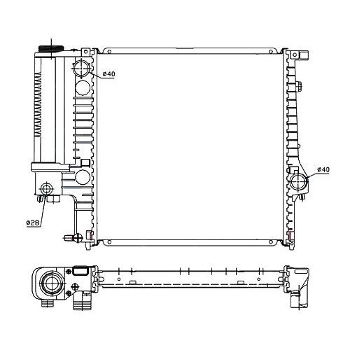 Радиатор AS00063305 на BMW 5 (E34) 1988-1997