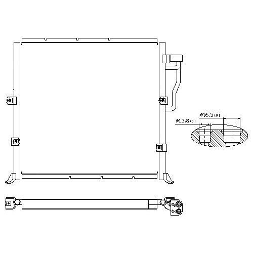 Радіатор кондиціонера AS07328010 на BMW 3 (E36) 1990-1999