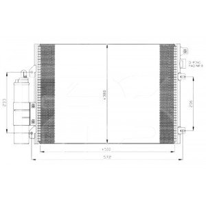 Радиатор Кондиционера AS00048460 на RENAULT KANGOO 1997-2003