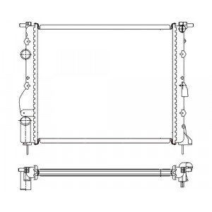 Радіатор охолодження AS00048455 на NISSAN KUBISTAR 2003-2009