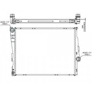 Радіатор AS07322047 на BMW 3 (E46) 1998-2001