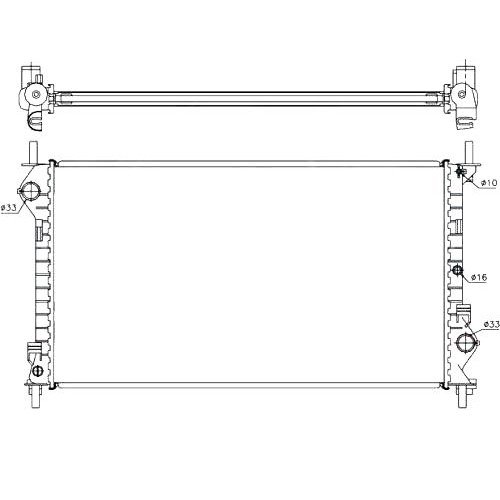 Радиатор охлаждения AS00045711 на FORD TRANSIT CONNECT / TOURNEO 2010-2013