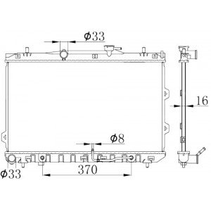 Радиатор AS00047126 на KIA CERATO 2006-2009