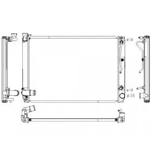 Радиатор AS07326948 на LEXUS RX 2004-2008