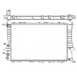 Радиатор AS00063257 на AUDI A6 (C5) 2001-2005