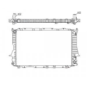 Радиатор AS00044822 на AUDI A6 (C4) 1994-1997