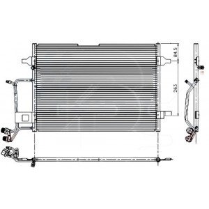 Радиатор Кондиционера AS00063262 на AUDI A4 (B5) 1995-2001