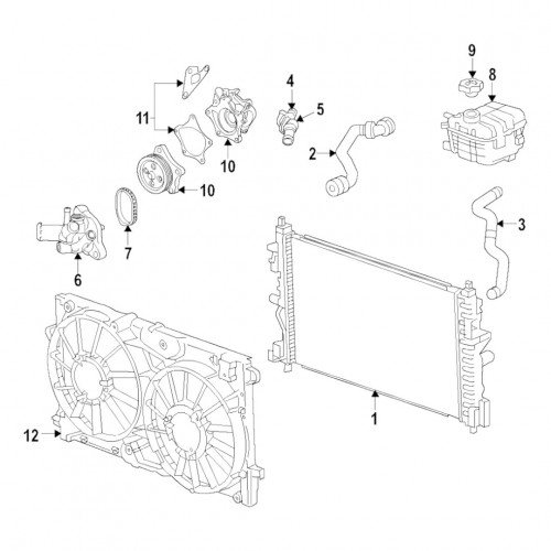 Радиатор охлаждения AS08158805
