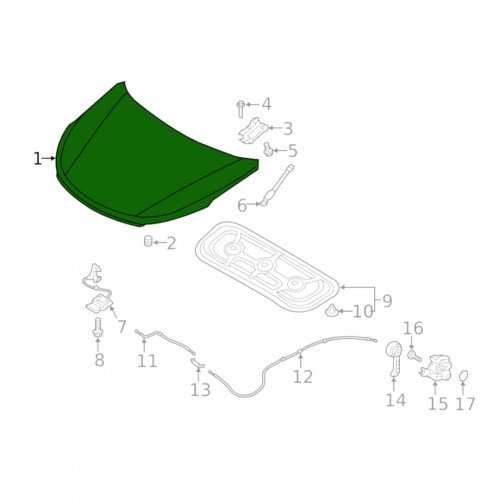 Капот AS08158235