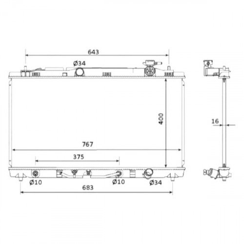 Радіатор охолодження AS08158773