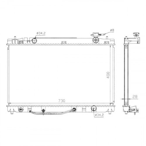 Радіатор охолодження AS08158775
