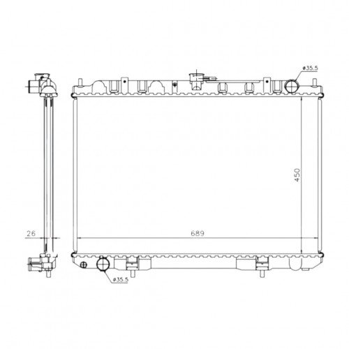 Радіатор охолодження AS08158777