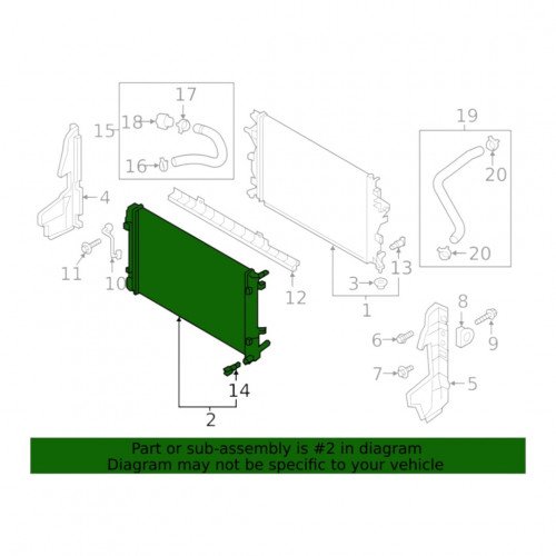 Радиатор охлаждения AS08158782