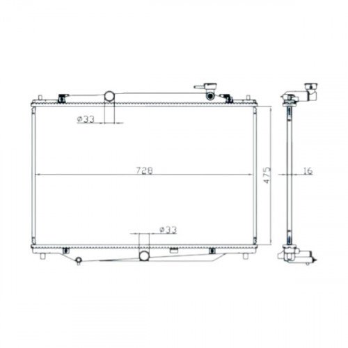 Радиатор охлаждения AS08158784