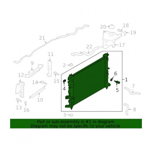Радиатор охлаждения AS08158804