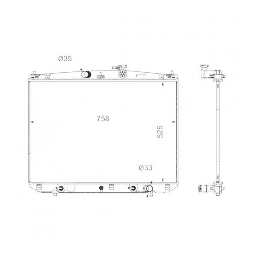 Радиатор охлаждения AS08158807