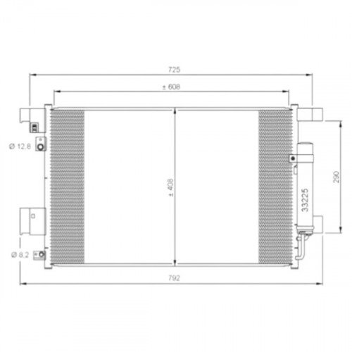 Радиатор кондиционера AS08158821