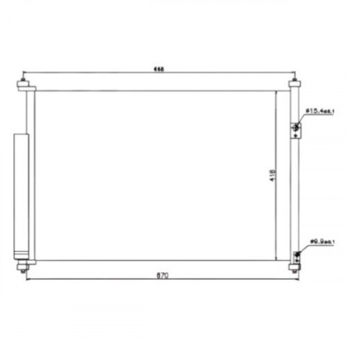Радіатор кондиціонера AS08158826