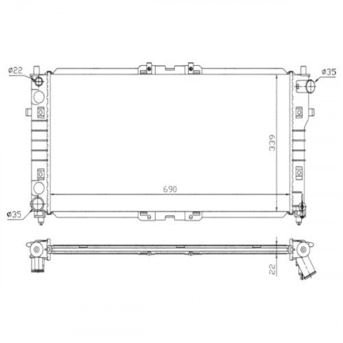 Радиатор охлаждения AS08158835