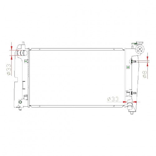 Радиатор охлаждения AS08158837