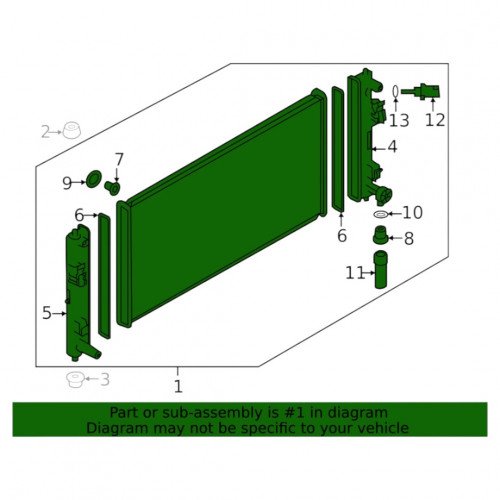 Радиатор охлаждения AS08158843