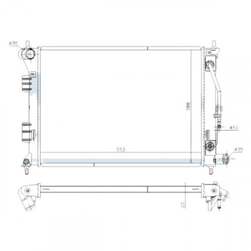 Радиатор охлаждения AS08158848