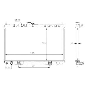 Радіатор охолодження AS08158866