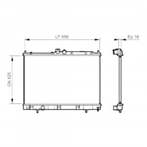 Радиатор охлаждения AS08158867