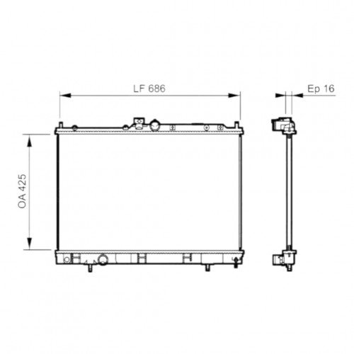Радиатор охлаждения AS08158867