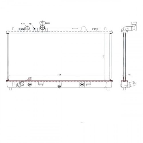 Радіатор охолодження AS08158868
