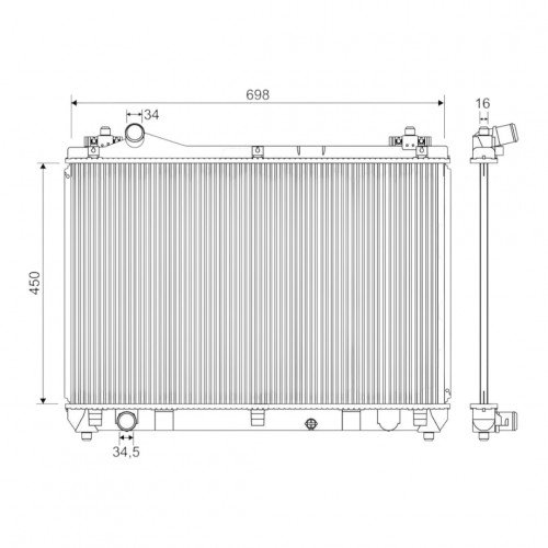 Радіатор охолодження AS08158870