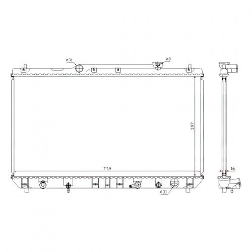 Радіатор охолодження AS08158877