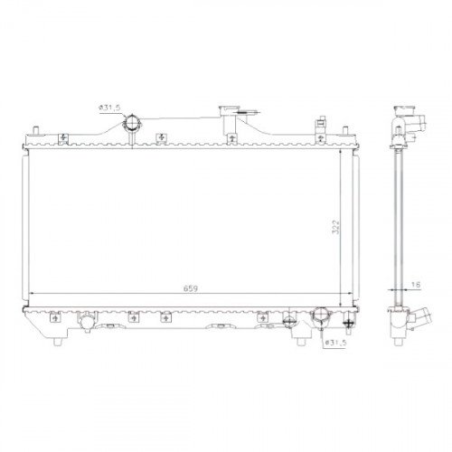 Радиатор охлаждения AS08158878