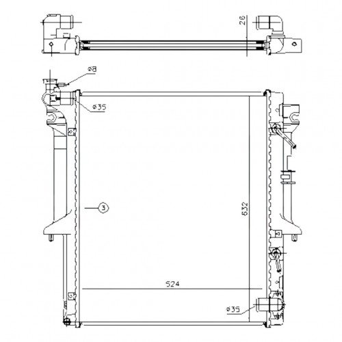 Радіатор охолодження AS08158883