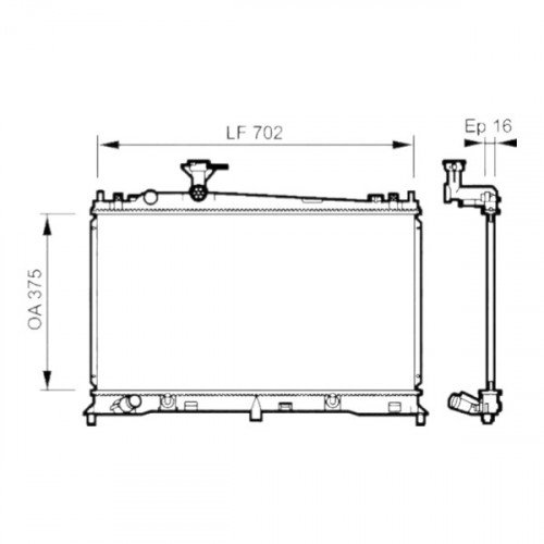 Радіатор охолодження AS08158884