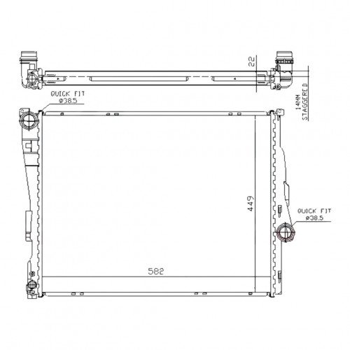 Радіатор охолодження AS08158912
