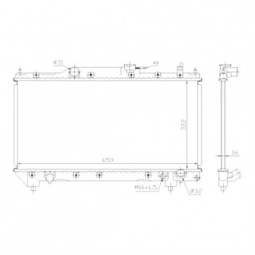 Радиатор охлаждения AS08158933